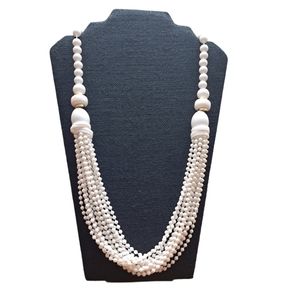 Acrylic Bead Necklace Single/Multi-strand  Estate Elegance Opera 29.5"